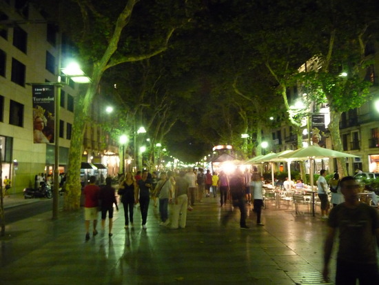 Ramblas de noche